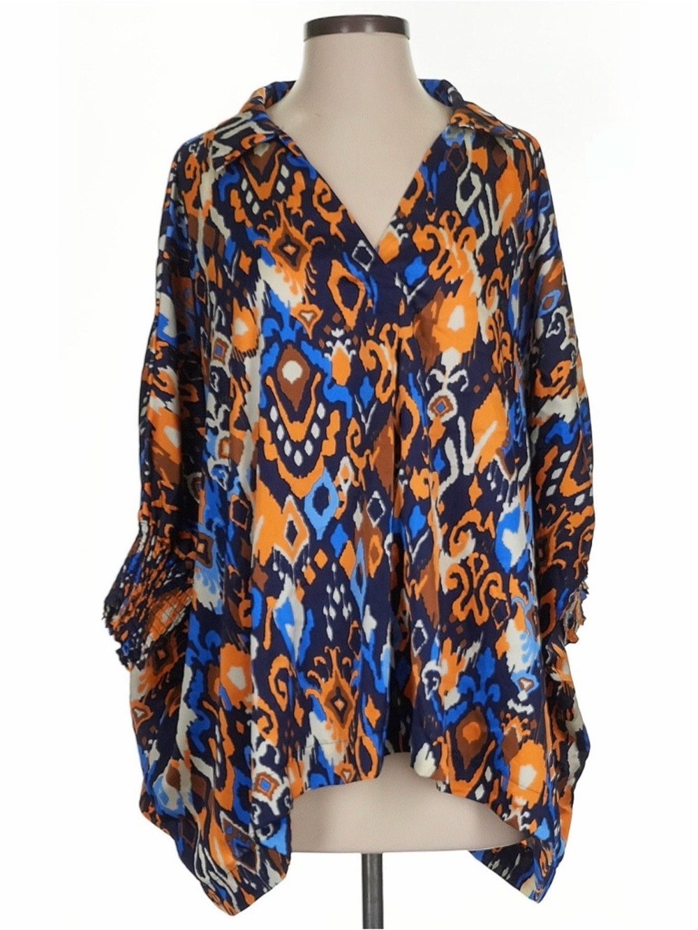 Umgee oversized graphic print tunic blouse